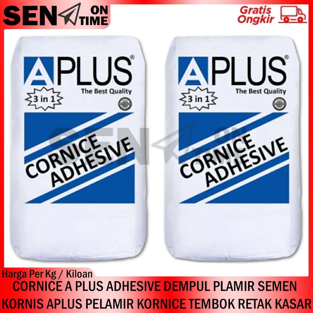 COMPOUND GYPSUM APLUS 1 KG KOMPON COMPON GIPSUM 1KG CORNICE ADHESIVE DEMPUL PAPAN GYPSUN GIPSUN A PL