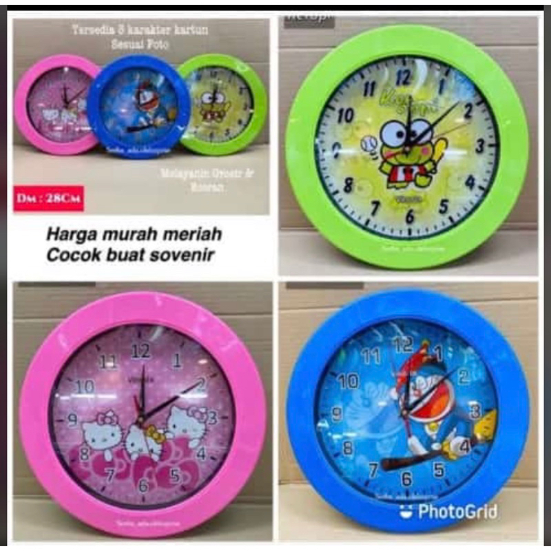 jam dinding karakter . jam dinding polos