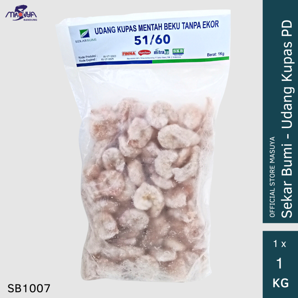 

Sekar Bumi Udang Kupas Beku 1 Kg