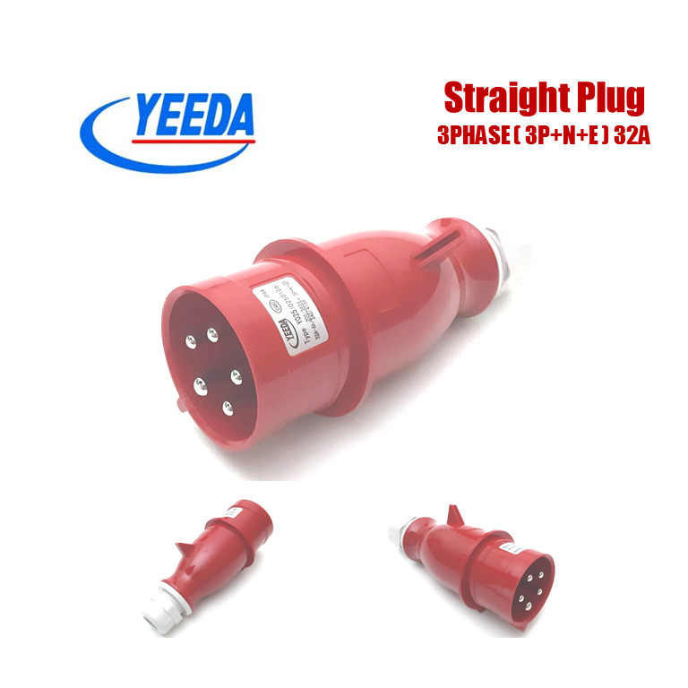 Connector Industrial Plug 3PHASE 5PIN 3P+N+E 32A