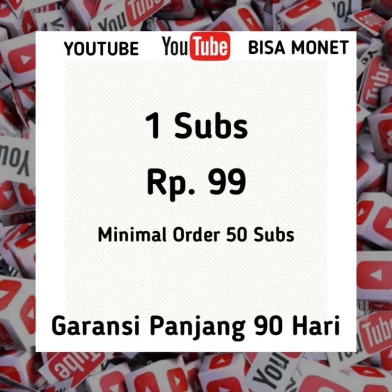 SUBSCRIBE YOUTUBE FOR MONETIZE TERMURAH