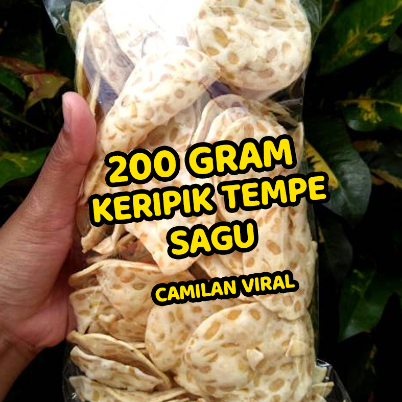 

Keripik Tempe Sagu Keju Asin Gurih Original 200 Gram