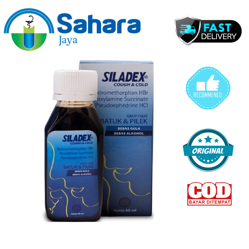 [SJ] Siladex Cough & Cold 60 ml / 100 ML / SILADEX BIRU 60 ML / 100 ML batuk tidak berdahak dan mele