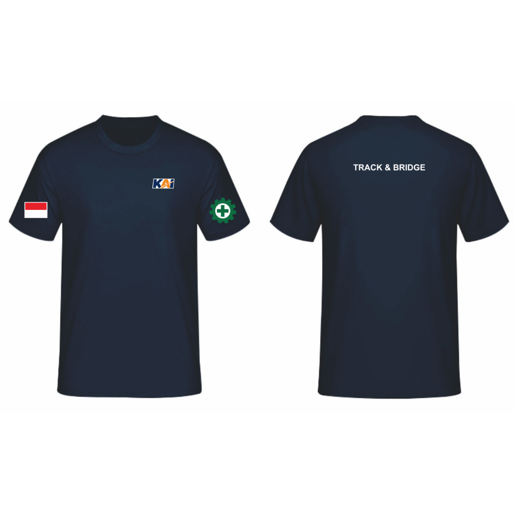 T-SHIRT KAOS PT KAI TRACK & BRIDGE CREW