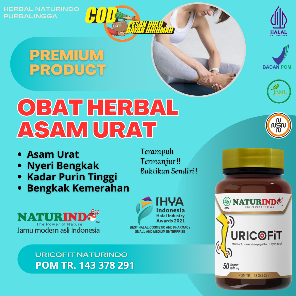 Obat Asam Urat Nyeri Sendi Uricofit Obat Asam Urat Rematik Nyeri Sendi Pegal Linu