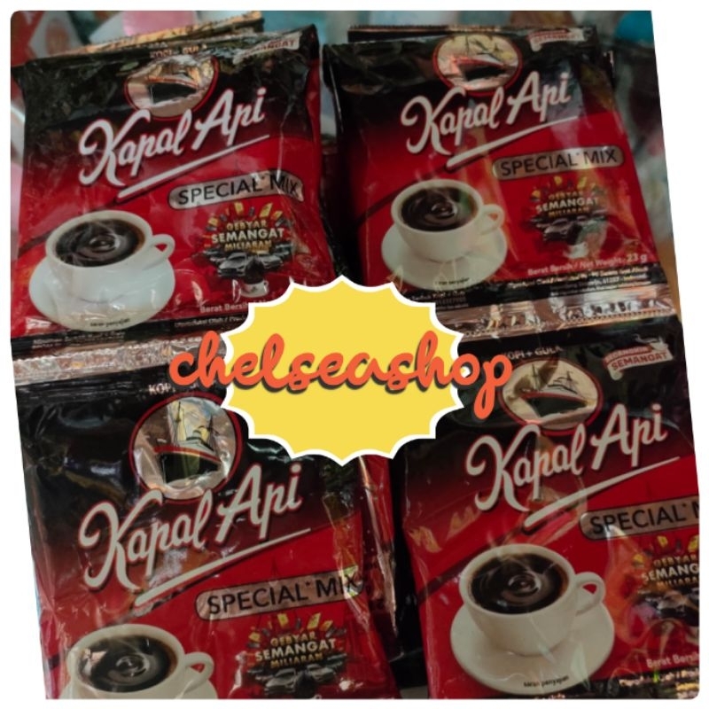 

Kopi + Gula Kapal api special mix 23g 2 shaset isi 20