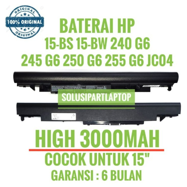 Baterai Original Hp 14-BS003TU 14-BS003TX 14-BS004TU JC04 JC03