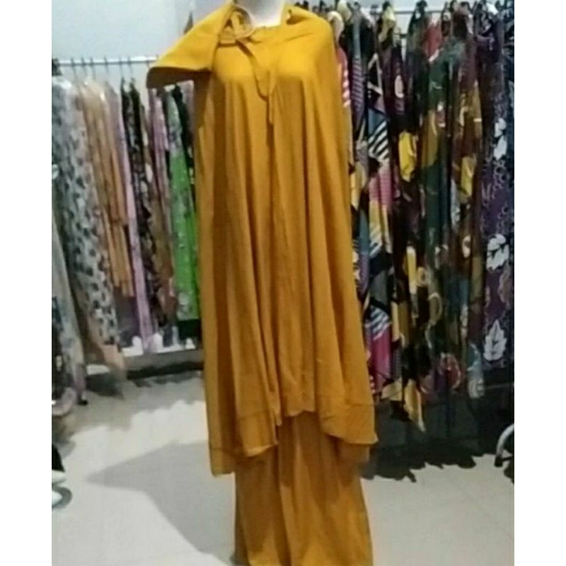 MUKENA DEWASA POLOS KATUN RAYON