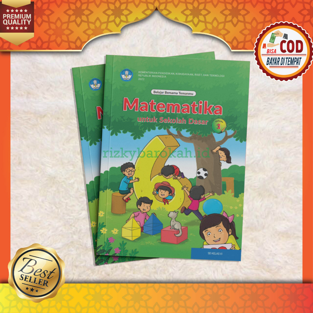 Buku Pelajaran Siswa SD Kelas 6 VI Mapel MATEMATIKA Volume 1 MTK Vol.1 Kurikulum Merdeka Belajar Pen