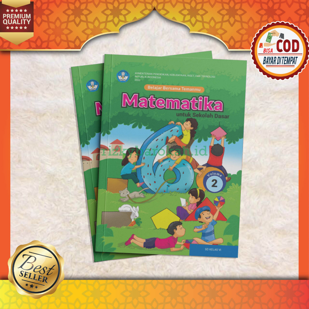 Buku Pelajaran Siswa SD Kelas 6 VI Mapel MATEMATIKA Volume 2 MTK Vol.2 Kurikulum Merdeka Belajar Pen