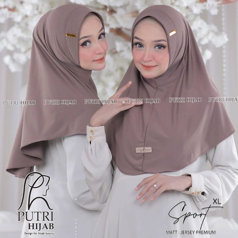 Hijab Instan Bergo Sport Jersey BY PUTRI HIJAB