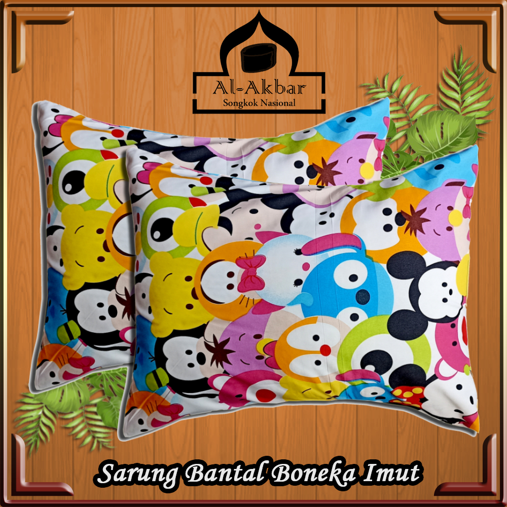 PROMO GILAA !!! SARUNG BANTAL &amp; SARUNG GULING PREMIUM QUALITY/ sarung bantal motif karakter/sarung guling motif karakter