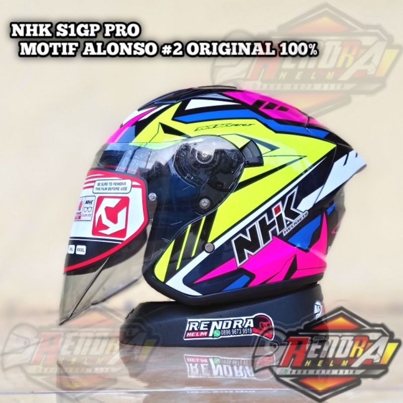 Helm NHK S1GP PRO MOTIF ALONSO #2 ORIGINAL 100%