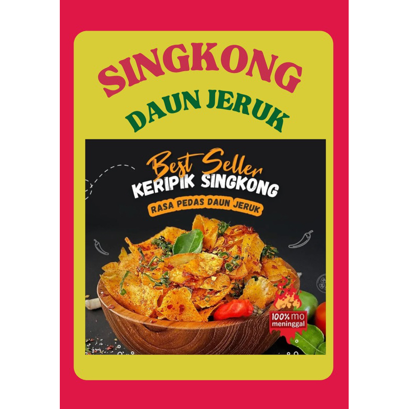 

keripik singkong pedas (bumbu basreng daun jeruk)