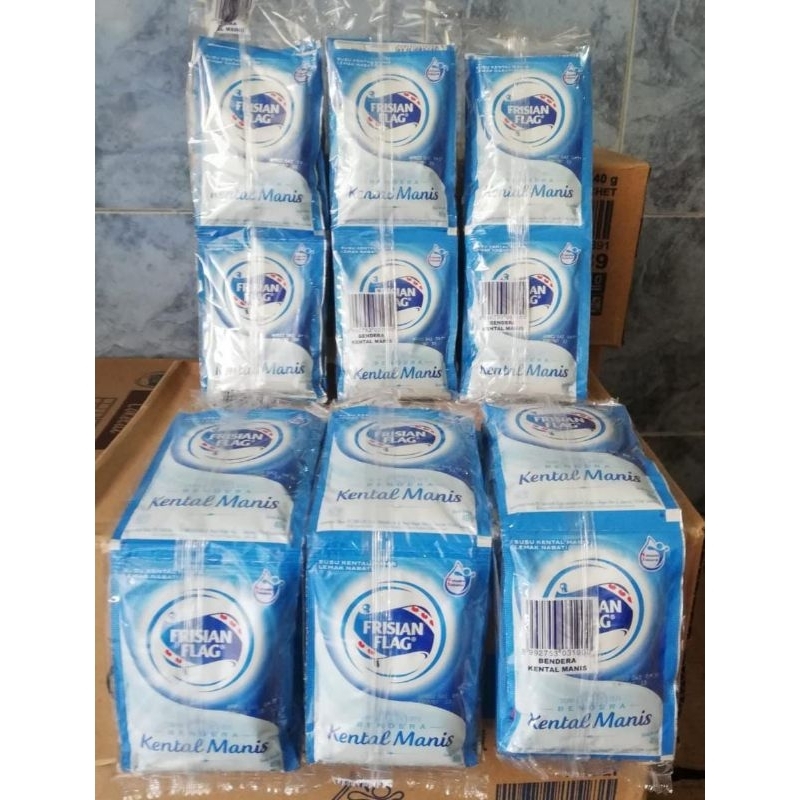 

Frisian Flag sachet vanilla / coklat