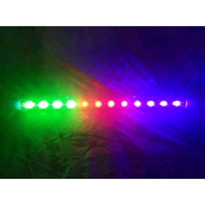 Lampu LED aquarium model celup waterproof panjang 40cm warna Putih Biru Putih-Biru Pink / Soft Pink 