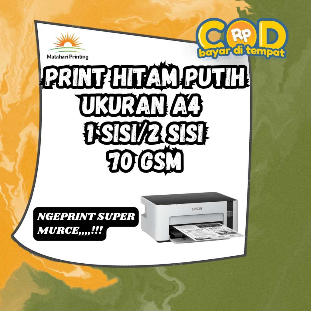 

Print Hitam Putih Ukuran a4 70gsm | Catak HVS Hitam Putih a4 70 gsm | Print Hitam Putih Karawang Barat