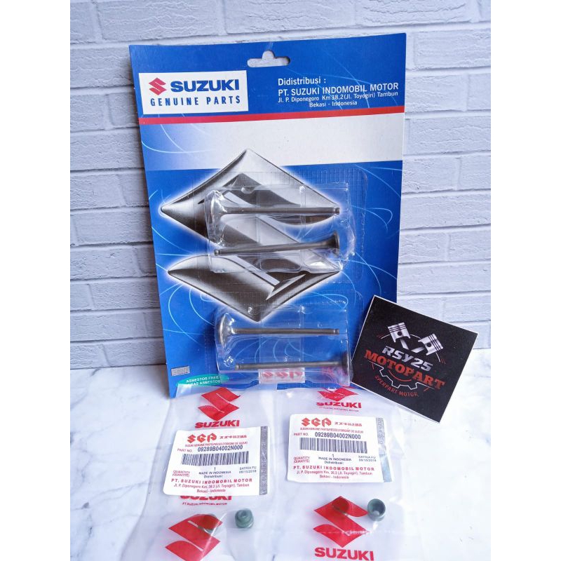 Klep set+sil klep Suzuki Satria Fu karbu Payung klep isi 1set Satria Fu old ORI SGP