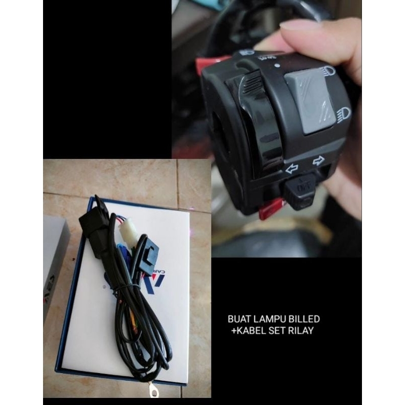 SAKLAR PROJIE BILED LENGKAP KABEL SET VARIO NEW 125 /150