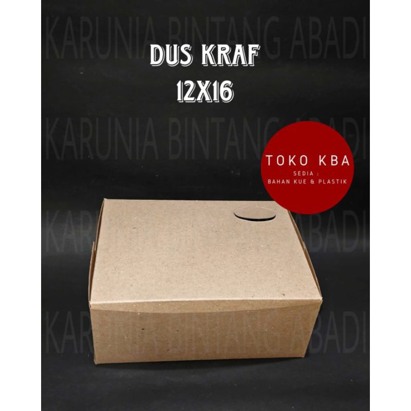 Lunch Box Paper Kotak Makanan Kertas Kraft 12x16 cm ( 1 Pack )