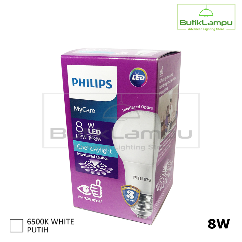 Lampu Philips LED Bulb My Care 8 Watt
