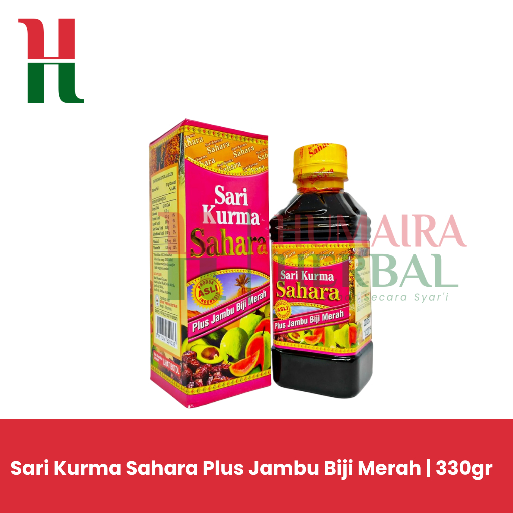 

SARI KURMA SAHARA | PLUS JAMBU BIJI MERAH | 330G