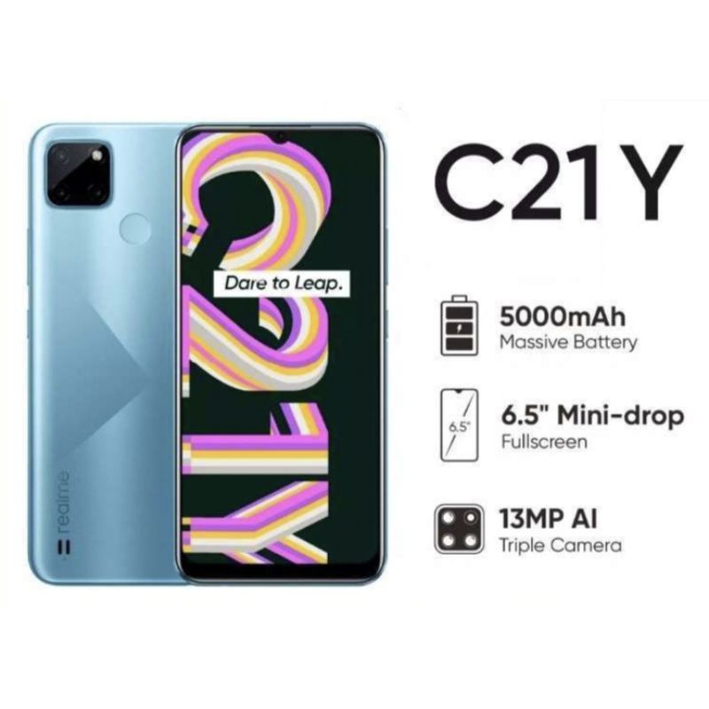 REALME C21Y RAM 3/32GB | RAM 4/64GB - Grs Resmi Realme