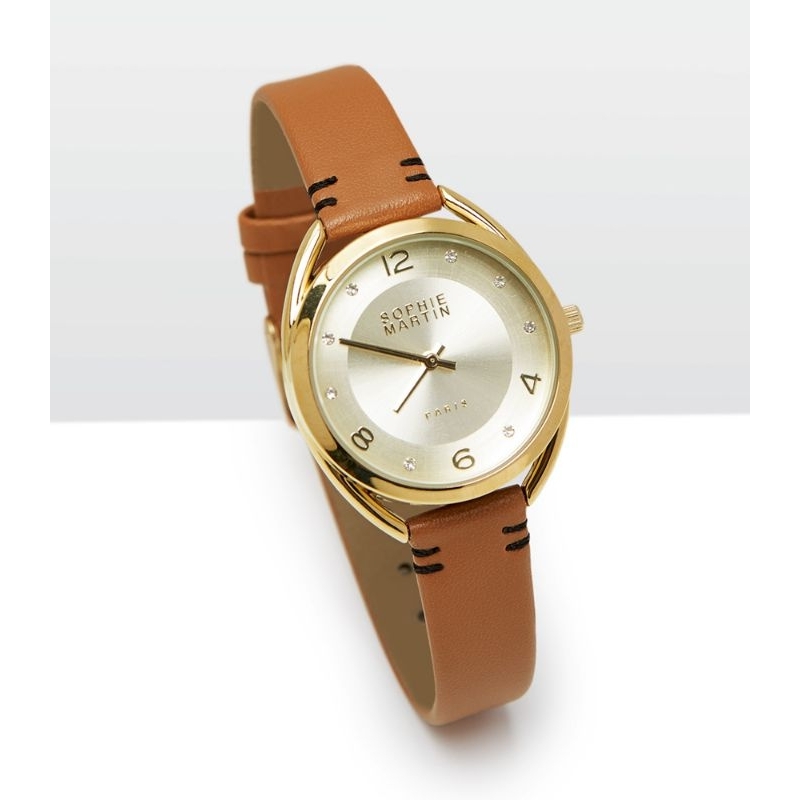 Jam tangan Fylomina Brown watch Sophie Martin Paris jam tangan wanita shopie martin paris promo terb