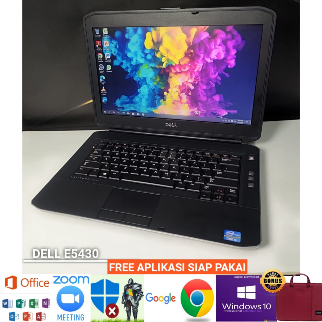Laptop Dell E5430 Core i5 Gen 3 Ram 8GB /256GB SSD - windows 10 pro siap pakai