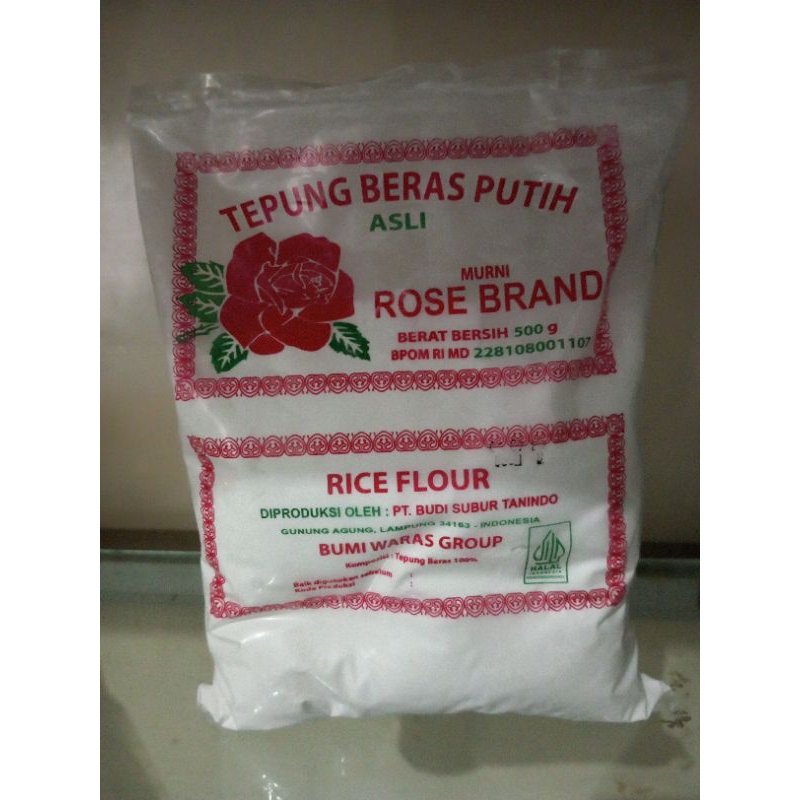 

Tepung Beras Putih Asli Merk Rosebrand Berat Bersih 500 gram