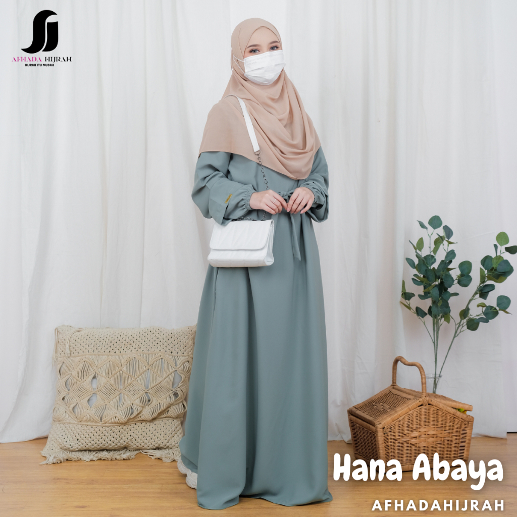 Afhadahijrah - Abaya turkey hana fortaleza tali pinggang terbaru