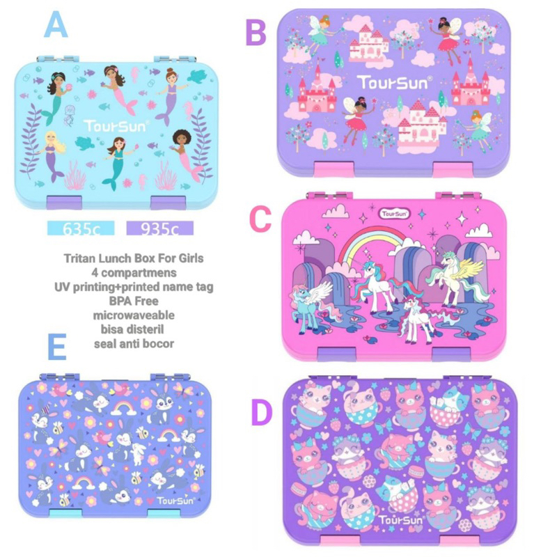 Lunch Box Tritan / Kotak Makan Bekal Anak