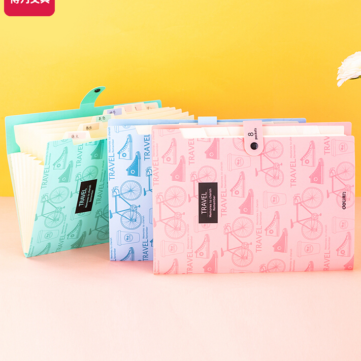 

DELI025 Expanding File Map Folder Dokumen A4 8 Pocket Lucu Dengan Tab Index