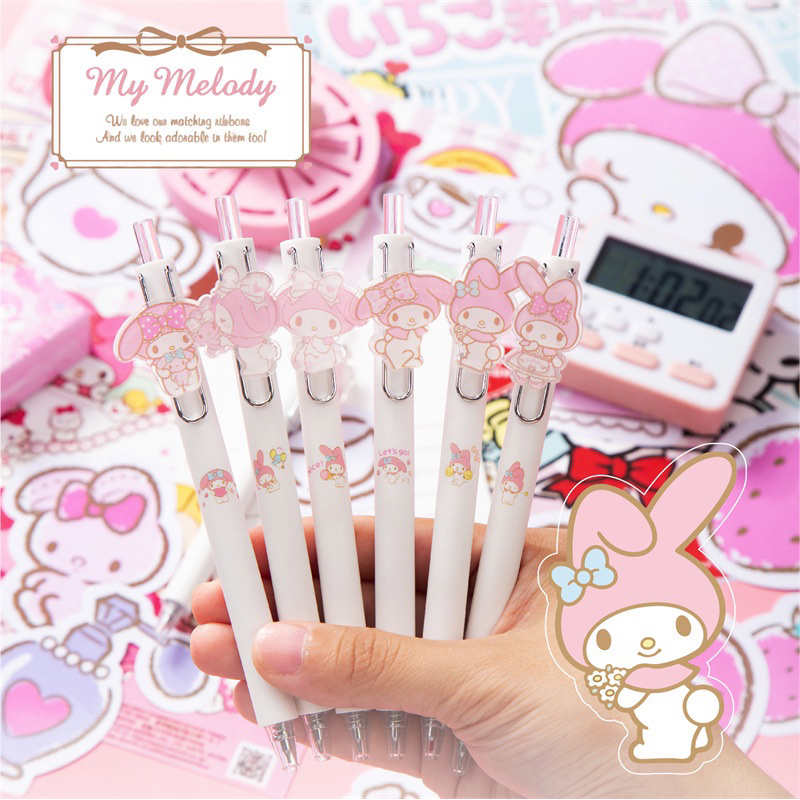 PULPEN MEKANIK KARAKTER MY MELODY/ PULPEN LUCU/ PULPEN UNIK/ PULPEN AESTHETIC / PEN ESTETIK