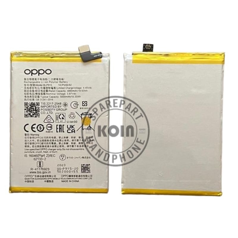 BATERAI/BATRE/BATTERY OPPO A17/A57 5G/BLP915/BLP 915/BLP-915 ORIGINAL