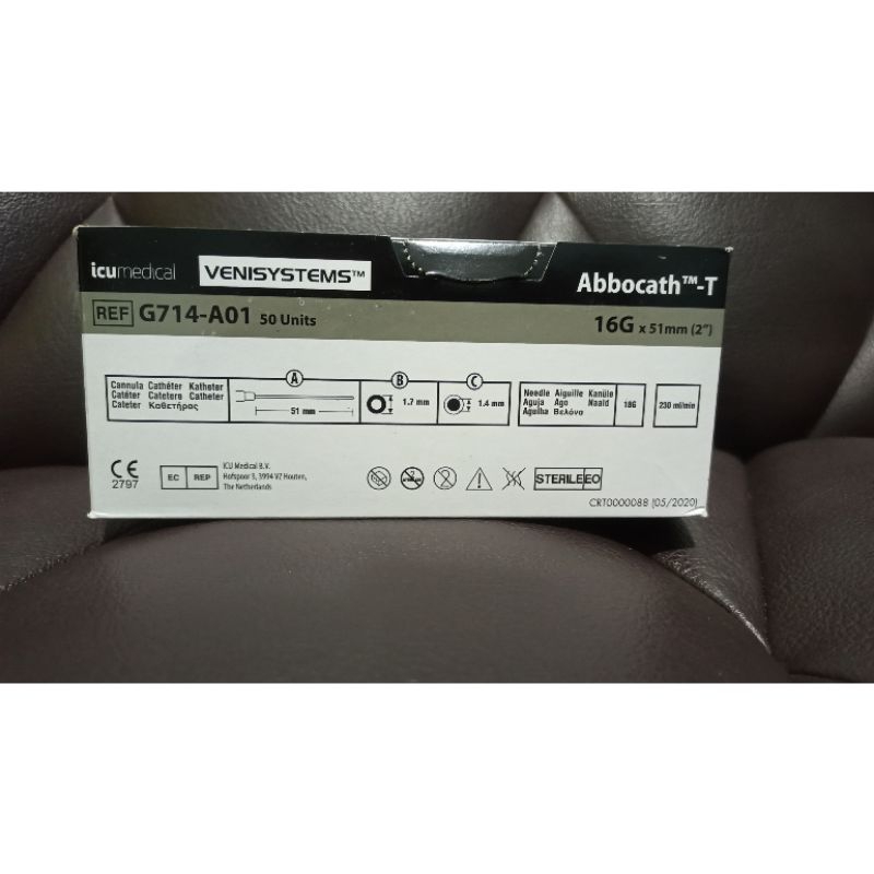 abbocath no 16 - abbocath 16g - catheter abbocath 16g