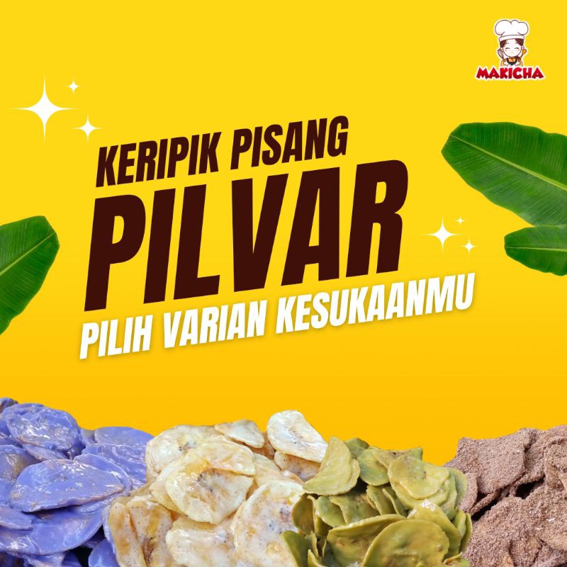 

Pilvar Keripik Pisangku By Makicha | 300 gram | Pilih Varian Kesukaanmu | Keripik Pisangku