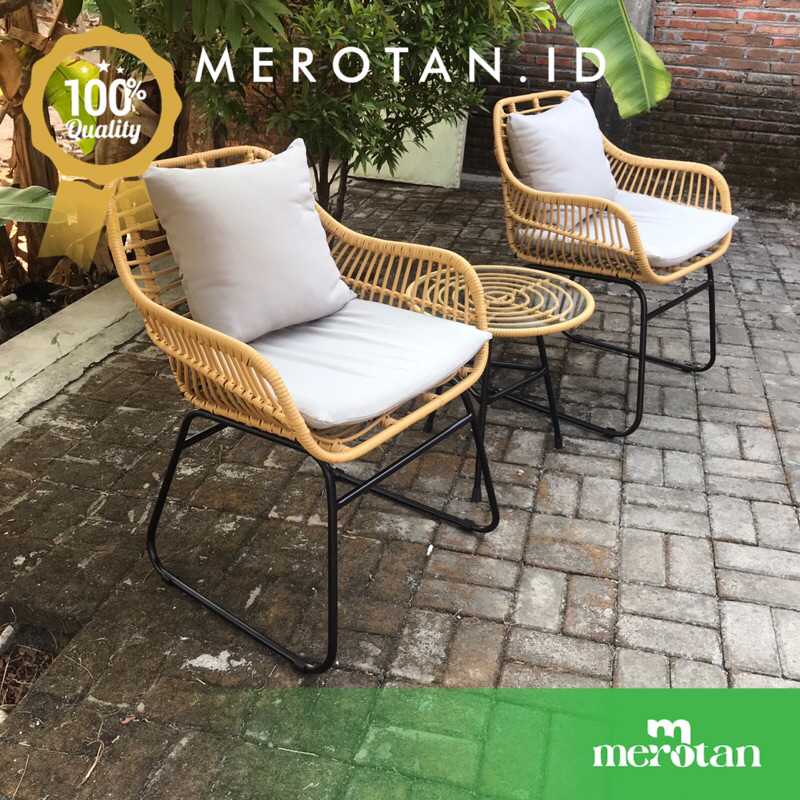 Kursi Cafe Rotan Sintetis / Kursi Teras Rotan Sintetis / Kursi Outdoor