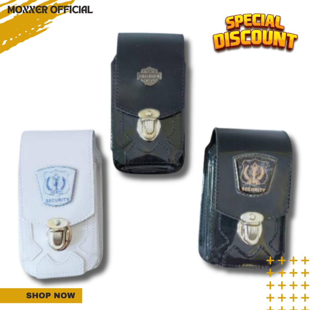 TAS HP KOPEL SATPAM SECURITY HITAM POLOS -THD