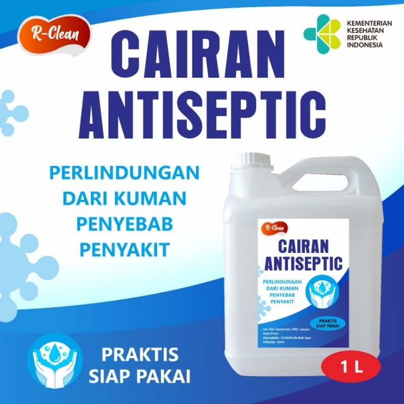 R-CLEAN Cairan Antiseptic Handsanitizer aneka aroma jerigen 1 liter
