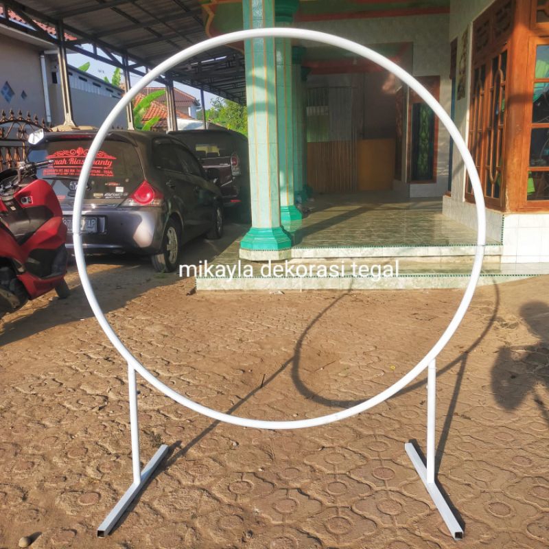 Lingkaran dekorasi/ring besi dekorasi/dekorasi Lamaran/dekorasi elegant/Backdrop pelaminan