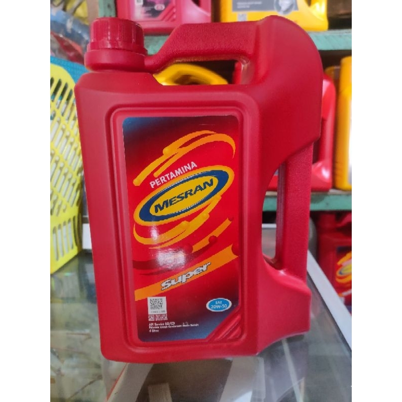OLI MOBIL MESRAN SUPER 4liter 100% ORIGINAL