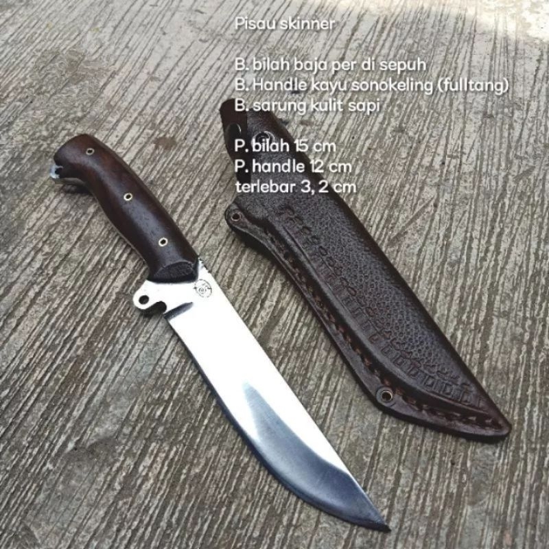 PISAU SKINNER FULLTANG/PISAU SERBAGUNA