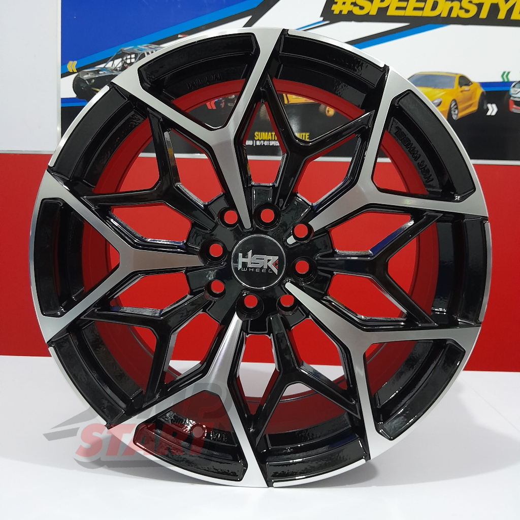 velg mobil Livina Mobilio Xenia Avega Vios ring17 hsr wheel myth01 lubang 4 hitam polis