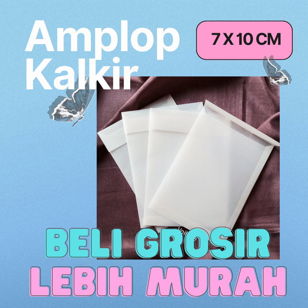 

AKL006 - Amplop Kalkir Transparan Premium Amplop Undangan Pernikahan Souvenir Packaging Online Shop