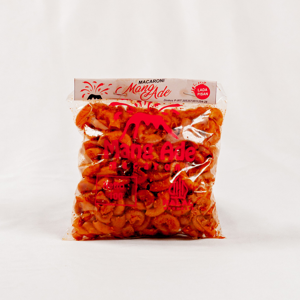 

Makaroni Bantet Mangade Kemasan Kecil 50gram