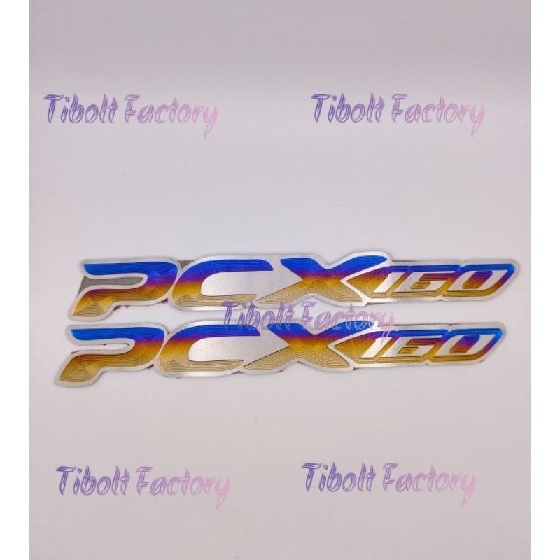 Emblem PCX 160 Original Titanium GR5
