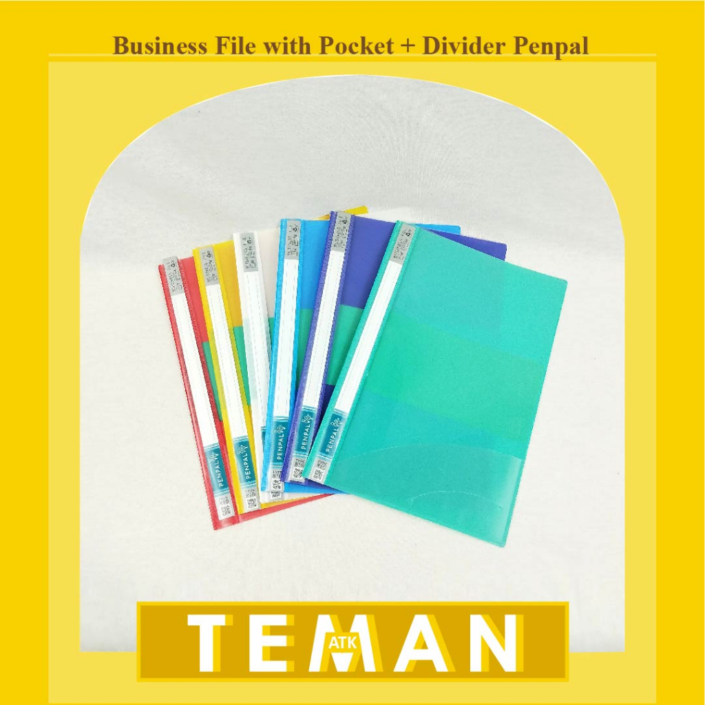 

Business File Deluxe w Pocket + Divider Penpal Folio - isi 12pcs (PL-810)