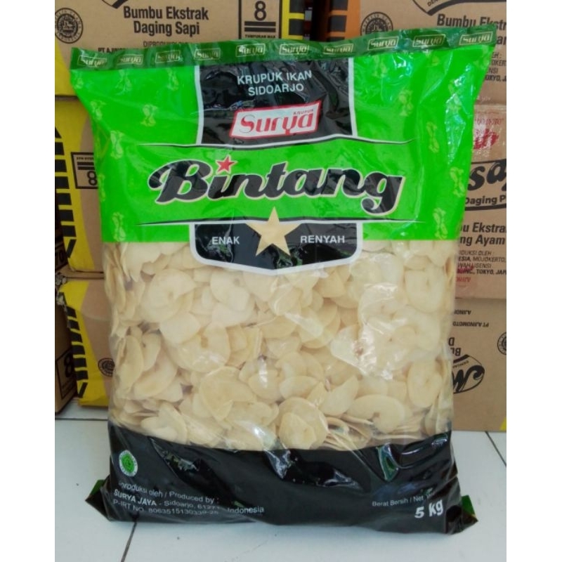 Krupuk Udang cap Bintang mente