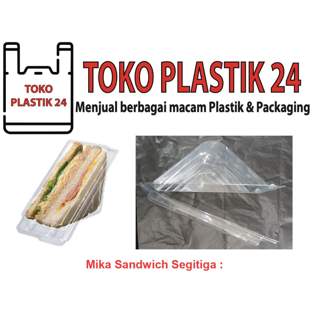 (PER 10pcs) Mika Sando / Mika Sandwich Segitiga / Tray Roti Segitiga / Mika Roti